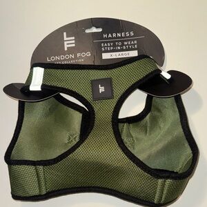 NEW London Fog Pet Collection Step-in-Style Olive Green Mesh Pet Harness